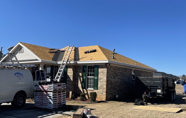 Completed roofing project by CCY Roofing in the CSRA