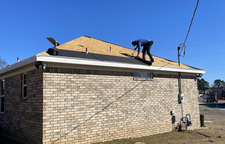 Completed roofing project by CCY Roofing in the CSRA
