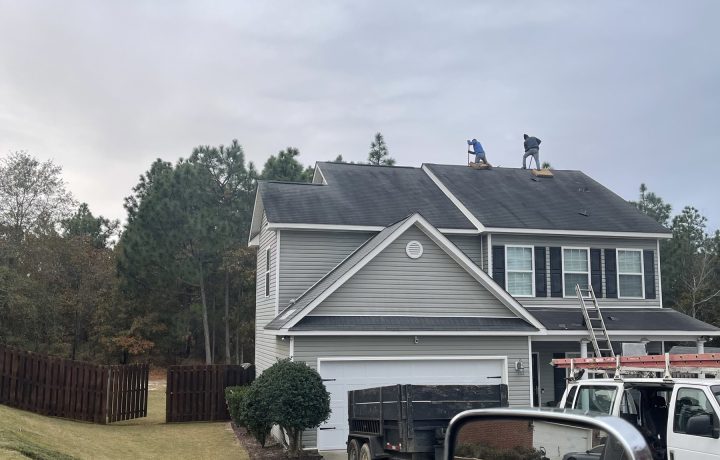 Completed roofing project by CCY Roofing in the CSRA